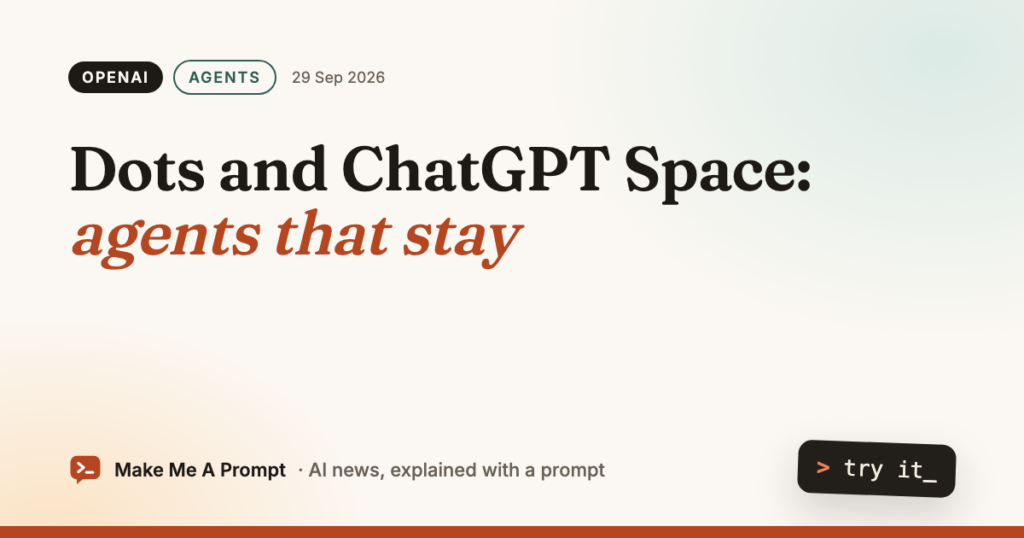 ChatGPT Dots e Space