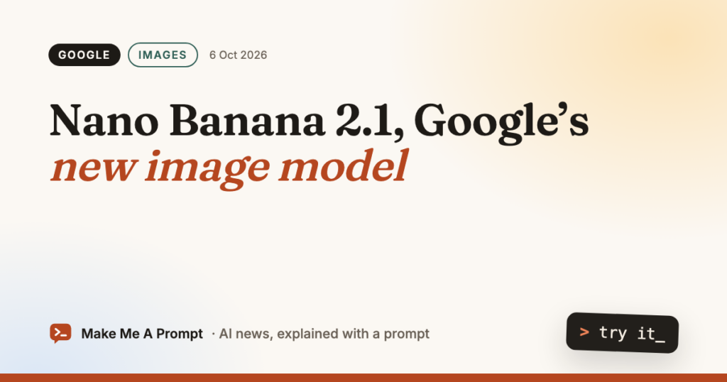 O modelo de imagens Nano Banana 2.1