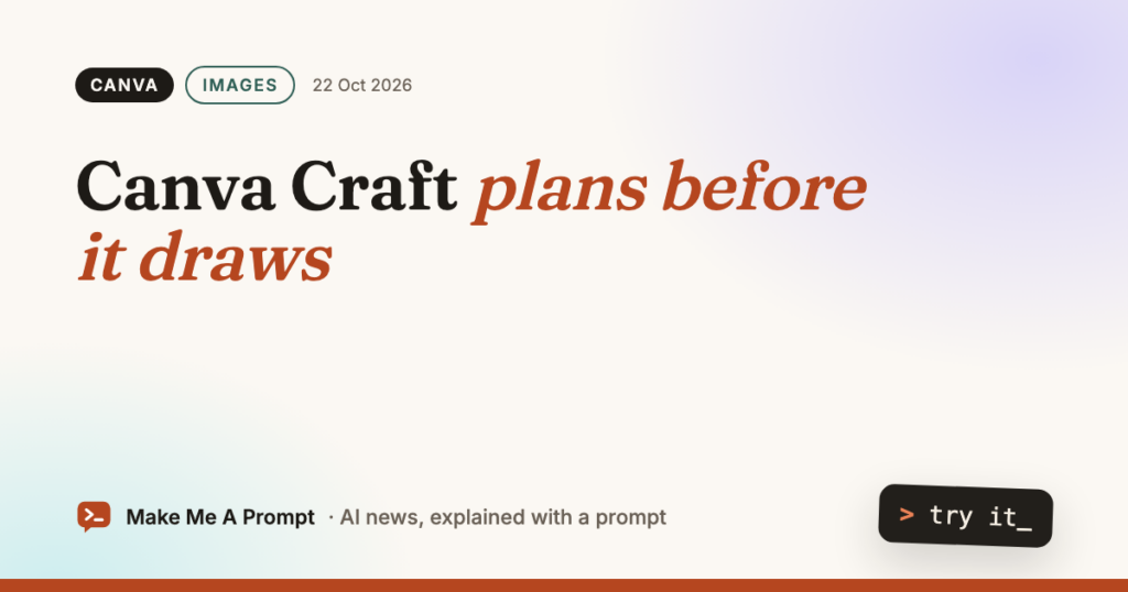 Canva Craft, o primeiro modelo de imagens da Canva