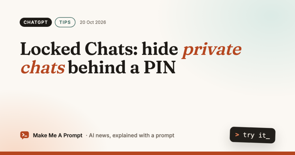 ChatGPT Locked Chats