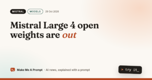 Mistral Large 4 open weights release
